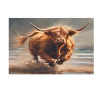 Puzzles Adultes en Animal Vache Puzzle en Bois De 1000 Pièces Difficiles Et De Défi pour EnfFourmis, Jeu Familial AmusFourmi （75×50cm）