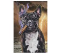 Puzzles Adultes en Bouledogue français with Cigar Puzzle en Bois De 1000 Pièces Difficiles Et De Défi pour EnfFourmis, Jeu Familial Amusant 78×53cm