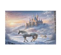 Puzzles Adultes en Château Puzzle en Bois De 1000 Pièces Difficiles Et De Défi pour EnfFourmis, Jeu Familial AmusFourmi （75×50cm）
