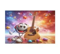 Puzzles Adultes en Guitaree colorée Puzzle en Bois De 1000 Pièces Difficiles Et De Défi pour EnfFourmis, Jeu Familial Amusant (75×50cm)