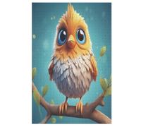 Puzzles Adultes en Oiseau Mignon Puzzle en Bois De 1000 Pièces Difficiles Et De Défi pour Enfants, Jeu Familial Amusant 78×53cm