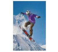 Puzzles Adultes en Snowboard Puzzle en Bois De 1000 Pièces Difficiles Et De Défi pour Enfants, Jeu Familial Amusant 78×53cm