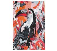 Puzzles Adultes en Toucans Puzzle en Bois De 1000 Pièces Difficiles Et De Défi pour Enfants, Jeu Familial Amusant （78×53cm）