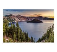 Puzzles Adultes et Enfants 1500(87x57cm) pièces Jeu Difficile, île, cratère, Oregon, lac de cratère