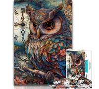 Puzzles Adultes Fantasy Owl 1000 pièces, Difficiles à réaliser, mais Amusants et Humoristiques, Cadeau d'anniversaire, décoration Murale (38x26cm)