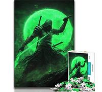 Puzzles Adultes Fantasy Samurai Ninja 1000 pièces, Staycation Kill Time, Chaque pièce est Unique - Jeu Familial Stimulant et Amusant 50x75cm
