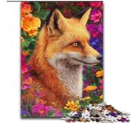 Puzzles Adultes Flower Fox 1000 pièces, Jeux éducatifs, décoration d'intérieur et Cadeaux Uniques (26x38cm)