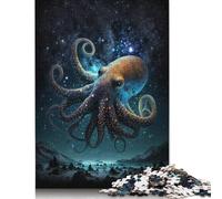 Puzzles Adultes Galaxy Octopus, matériaux respectueux de l'environnement, Puzzles Difficiles pour Adultes, Adolescents, Cadeau de Noël, 1000 pièces (75 x 50 cm)