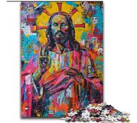 Puzzles Adultes Jésus Graffiti 1000 pièces, Jeu Difficile et Stimulant, Collection d'artistes, Beaux-Arts, à partir de 14 Ans 50x75cm