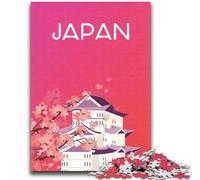 Puzzles Adultes Roses de 2000 pièces, Art de Voyage Japonais, avec Père Noël, pour la réduction du Stress, pour Les 14 Ans et Plus (2000 pièces, 70x100cm)