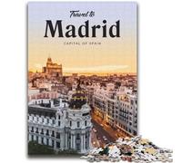 Puzzles Adultes Visit Madrid 1000 pièces, à partir de 14 Ans, décoration Murale, Jouets, Cadeaux d'anniversaire et Cadeaux Uniques, 2000 pièces (70x100cm)