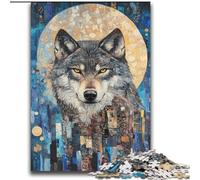 Puzzles Adultes Wolf Art 2000 pièces, Jeu éducatif, défi, Cadeau d'anniversaire, décoration Murale (70x100cm)