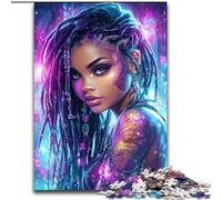 Puzzles Afro-américains 1000 pièces pour Adolescents, Jeu Stimulant et Jeu Familial, Collection d'artistes, Beaux-Arts pour Les 14 Ans et Plus 50x75cm