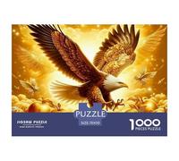 Puzzles Aigle 1000 pièces pour Adultes 3D Haute définition Animaux Sauvages Jeux Difficiles 70 x 50 cm/1000 pièces