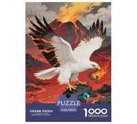 Puzzles Aigle 1000 Pièces pour Adultes,Fantasy Paysage volcanique Un Jeu De Dexérité Très Difficile Puzzle Jeu Éducatif l'art De La Décoration Moderne 70x50cm/1000pcs