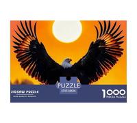 Puzzles Aigle de 1000 pièces pour Adultes - Puzzle 3D Haute définition Animaux Sauvages - 38 x 26 cm - 1000 pièces
