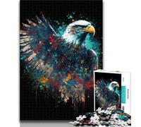 Puzzles Aigles Colorés 1000 Pièces pour Adolescents, Jouets Éducatifs et Familiaux, Cadeau d'anniversaire, 26x38cm