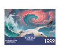 Puzzles Albatros De 1000 Pièces pour Adultes,Océan orageux Un Jeu De Dexérité Très Difficile Puzzle Éducatif avec des Défis 38x26cm/1000pcs