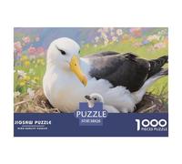 Puzzles Albatros De 1000 Pièces pour Adultes,Oiseau des Champs de Fleurs Un Jeu De Dexérité Très Difficile Puzzle Jeu Éducatif Aux Défis 38x26cm/1000pcs