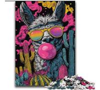 Puzzles Alpaga Art pour Adolescents, Jeux éducatifs, décoration d'intérieur, Cadeaux pour Toute la Famille 70x100cm