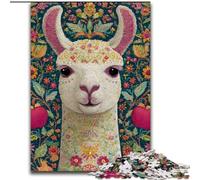 Puzzles Alpaga Art pour Adultes 1000 pièces, Jouets éducatifs et éducatifs, Jeux familiaux, adaptés à la décoration de Bureau (26x38cm)