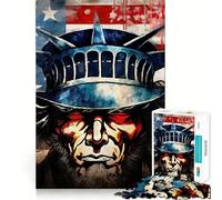 Puzzles American Patriot pour Adolescents 1000 pièces,Jeu de réflexion Amusant,Connexion Fluide et agréable,Une façon captivante de Passer Le Temps (50x75cm)