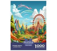 Puzzles Amusement Park Balades Classiques Jouets Défi Divertissement Créatif Balade 1000 Pièces Décoration Murale Adultes Et Enfants 70x50cm/1000pcs