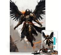 Puzzles Angel Warrior pour Adultes 1000 pièces Jeu Stimulant l'esprit Découpe Nette,alignement Parfait Activité de Partage pour Les Proches (38x26cm)