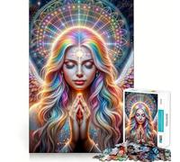 Puzzles angéliques de 1000 pièces pour Adolescents Jeux et Souvenirs Amusants,Assemblage précis sans espaces,activité idéale pour Une soirée en Famille (50x75cm)