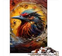 Puzzles Animal Moineau 1000 pièces Puzzle Adulte en Bois pour Adultes et Enfants à partir de 14 Ans Puzzle de Noël Cadeaux pour Femmes 1000 pièces (50 x 75 cm)