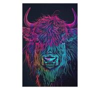 Puzzles Animal Neon Puzzles pour Adultes, Jouets Anti-Stress, Modèles À Assembler, Parfaits comme Cadeaux pour Toute La Famille 75x50cm/1000pcs