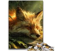 Puzzles animaliers Renard 1000 pièces pour Adolescents, Aide Le Cerveau à exercer des Jouets addictifs pour cultiver la Patience et l'interaction Parent-Enfant (38x26cm)