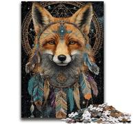 Puzzles animaliers Renard 1000 pièces pour Adolescents, Anti-Stress, défi Difficile, à Offrir en Cadeau à Toute la Famille (50x75cm)