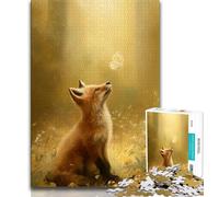 Puzzles animaliers sur Le thème du Renard pour Adultes et Adolescents, 1 000 pièces, Jouets éducatifs et éducatifs, Jeux familiaux avec Affiche et fiche de Questions-réponses (38x26cm)