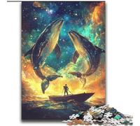 Puzzles Animaux Baleines 2000 pièces pour Adultes, à partir de 14 Ans, Jeux Amusants, activités à la Maison, Cadeaux d'anniversaire, Cadeaux de Voyage (70x100cm)