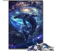 Puzzles Animaux Baleines pour Adultes, Anti-Stress, Vacances à la Maison, avec Affiche et fiche de Questions-réponses Assorties (26x38cm)