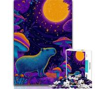 Puzzles Animaux Capybara 1000 pièces pour Adultes, Aidez Le Cerveau à exercer des Jouets addictifs pour cultiver la Patience, Jeu de défi Unique (38x26cm)