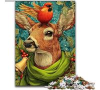 Puzzles Animaux Cerfs 1000 pièces pour Adultes, Cadeaux, Anti-Stress, Vacances à la Maison, Interaction Parent-Enfant (26x38cm)