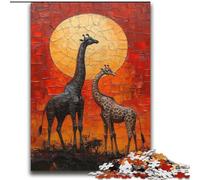 Puzzles Animaux d'Afrique 2000 pièces pour Adultes, Jeux stimulants, décoration Murale, Cadeaux d'anniversaire et de Noël Uniques 70x100cm
