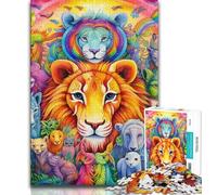 Puzzles Animaux d'Afrique pour Adolescents (1000 pièces), Anti-Stress, défi Difficile, à Offrir en Cadeau à Toute la Famille (50x75cm)
