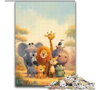 Puzzles Animaux d'Afrique pour Adultes et Adolescents 2000 pièces, Jeu Stimulant et interactif en Famille (70x100cm)