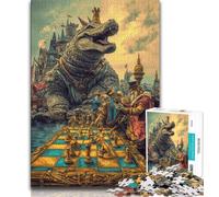 Puzzles Animaux du Cirque pour Adultes 1000, Aidez Le Cerveau à Exercer des Jouets Addictifs pour Cultiver la Patience Une Œuvre d'art (38x26cm)