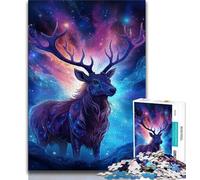 Puzzles Animaux fantastiques Cerfs pour Adolescents 1000 pièces, Jouets éducatifs Anti-Stress, adaptés à la décoration de Bureau (50x75cm)