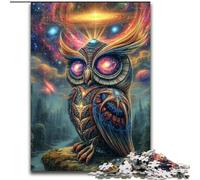 Puzzles Animaux fantastiques hiboux 1000 pièces pour Adultes et Adolescents, Jeux éducatifs, décoration d'intérieur, à Offrir en Cadeau à Toute la Famille (50x75cm)
