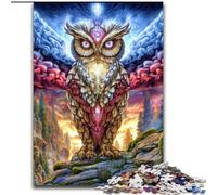 Puzzles Animaux fantastiques hiboux pour Adultes et Adolescents, Jeux stimulants, décoration Murale, Cadeaux d'anniversaire et de Noël Uniques (50x75cm)