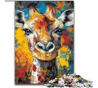 Puzzles Animaux girafes pour Adultes et Adolescents, 1000 pièces, à partir de 14 Ans, décoration Murale, Cadeaux d'anniversaire et Cadeaux Uniques (26x38cm)