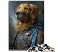 Puzzles Animaux Golden Retriever pour Adolescents 1000 Puzzles, Jeu Stimulant et décoration Murale familiale, Cadeaux d'anniversaire et de Noël Uniques (38x26cm)
