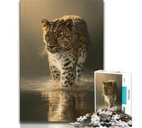 Puzzles Animaux guépards 1000 pièces pour Adolescents, Aidez Le Cerveau à exercer des Jouets addictifs pour cultiver la Patience, Excellent Cadeau (38x26cm)