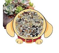 Puzzles Animaux | Jeu D'Association Cadré Chien - Puzzles en Bois Colorés - pour Activités d'apprentissage d'Âge Préscolaire Garçons Filles Jeunes Adultes et Personnes