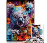 Puzzles Animaux Koalas pour Adolescents, 1 000 pièces, Jeu Familial Anti-Stress, défi Difficile, Cadeaux du Père Noël Secret (50x75cm)